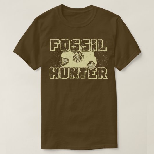 Fossil Hunter Paleontology Paleontoloog Gift T-shirt (Design voorkant)