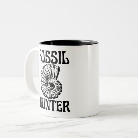 Fossil Hunter Tweekleurige Koffiemok (Voorkant links)