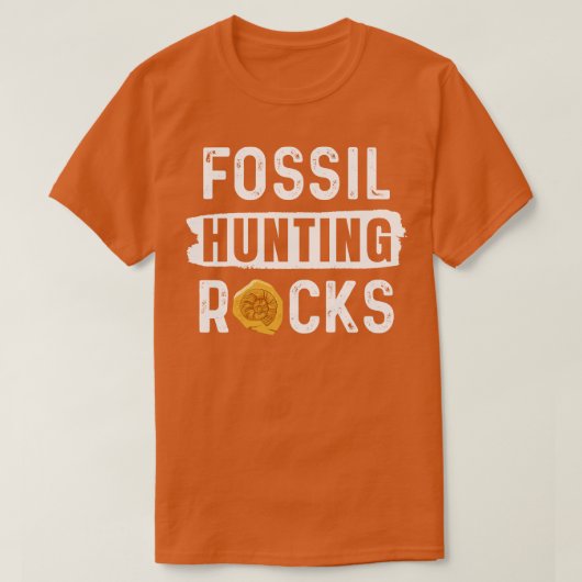 Fossil Hunting Rocks T-shirt (Design voorkant)