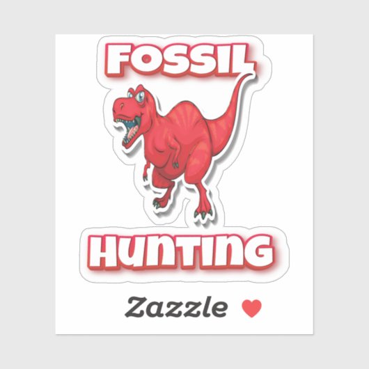 Fossil Hunting Tyrannosaurus Sticker (Vel)