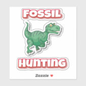 Fossil Hunting Tyrannosaurus Trex Sticker (Vel)