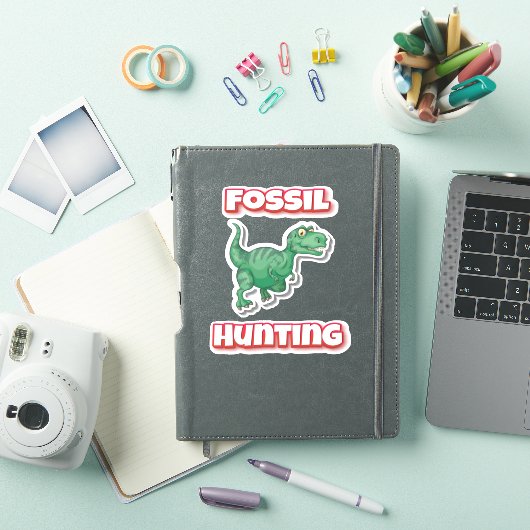 Fossil Hunting Tyrannosaurus Trex Sticker (iPad Cover)