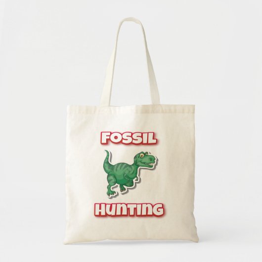 Fossil Hunting Tyrannosaurus Trex Tote Bag (Voorkant)