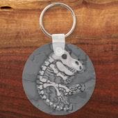 Fossil in gesteente sleutelhanger (Voorkant)