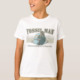 Fossil Man Paleontoloog T-shirt