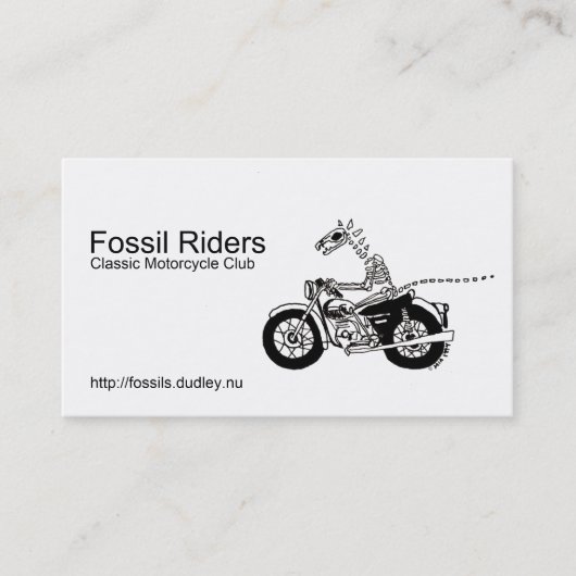 Fossil Riders Visitekaartje (Voorkant)