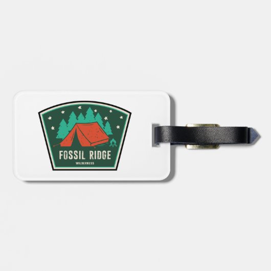 Fossil Ridge Wilderness Colorado Camping Bagagelabel (Achterkant horizontaal)