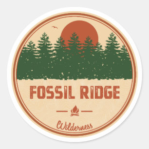 Fossil Ridge Wilderness Colorado Ronde Sticker