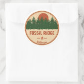 Fossil Ridge Wilderness Colorado Ronde Sticker (Tas)