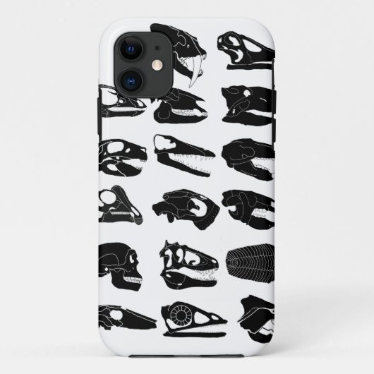 Fossil Skull-telefoontas Case-Mate iPhone Case (Achterkant)