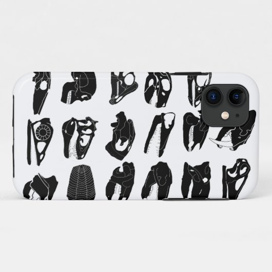 Fossil Skull-telefoontas Case-Mate iPhone Case (Achterkant (horizontaal))