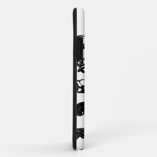 Fossil Skull-telefoontas Case-Mate iPhone Case (Achterkant/rechts)