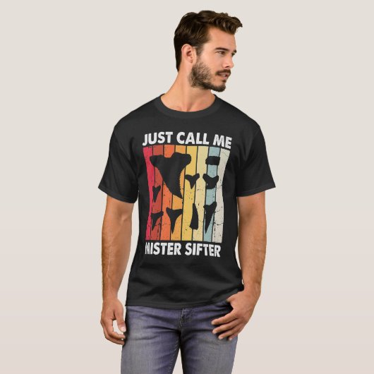 Fossil Tooth Hunter for Fossil Tooth Collector 8 T-shirt (Voorkant volledig)