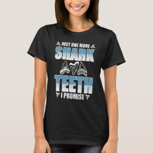 Fossil Tooth Hunter Quote voor haaientand T-shirt