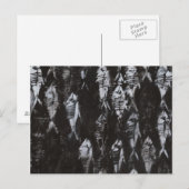 Fossil White Fish op zwarte achtergrond Briefkaart (Voorkant / Achterkant)