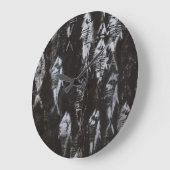 Fossil White Fish op zwarte achtergrond Grote Klok (Hoek)