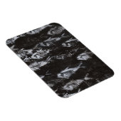 Fossil White Fish op zwarte achtergrond Magneet (Rechterzijde)