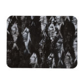 Fossil White Fish op zwarte achtergrond Magneet (Horizontaal)