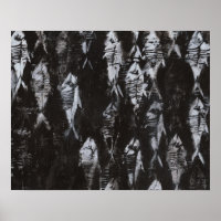 Fossil White Fish op zwarte achtergrond