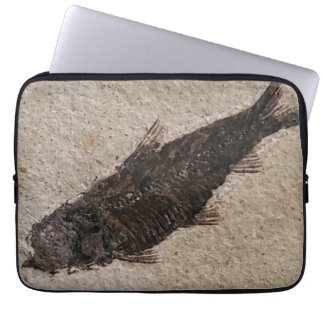 Fossilied Fish Electronics hoesje Laptop Sleeve