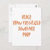 Fossilized Dinosaur Poop Briefkaart (Voorkant / Achterkant)