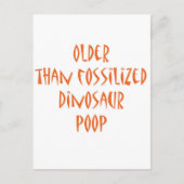 Fossilized Dinosaur Poop Briefkaart (Voorkant)