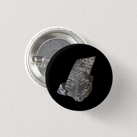 Fossilized Fern Leaves Rock Natuur Fotografie Ronde Button 3,2 Cm (Voorkant /achterkant)