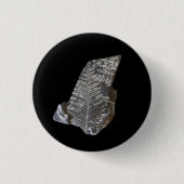 Fossilized Fern Leaves Rock Natuur Fotografie Ronde Button 3,2 Cm (Voorkant)