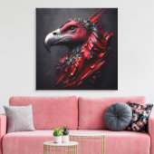 Fossilized Majesty - Een ander meesterwerk van AI Canvas Afdruk (Insitu (Woonkamer))