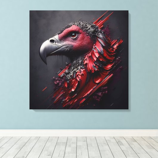 Fossilized Majesty - Een ander meesterwerk van AI Canvas Afdruk (Insitu (Houten vloer))