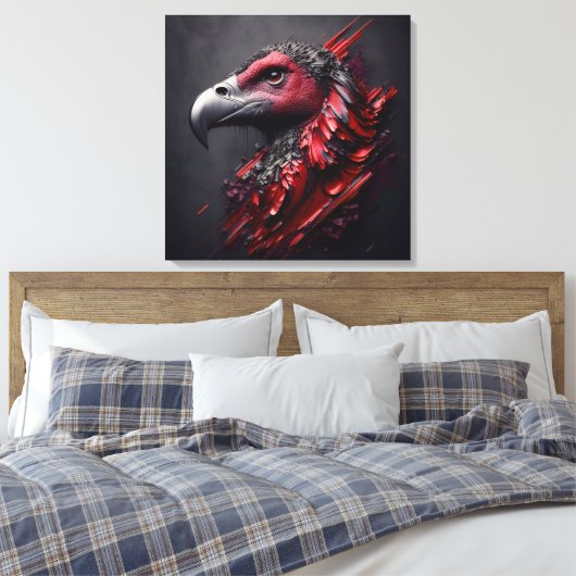 Fossilized Majesty - Een ander meesterwerk van AI Canvas Afdruk (Insitu (Slaapkamer))