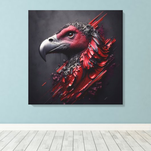 Fossilized Majesty - Een ander meesterwerk van AI Canvas Afdruk (Insitu (Houten vloer))