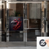 Fossilized Majesty - Een ander meesterwerk van AI Raamsticker (Kantoordeur)