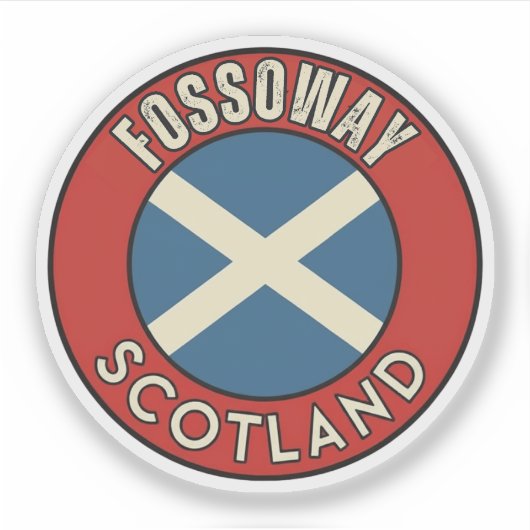 Fossoway, Schotland Sticker (Voorkant)