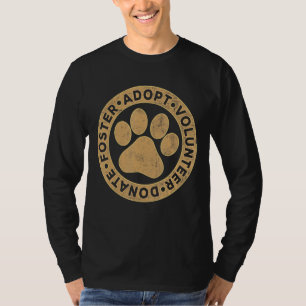 Foster adopteert vrijwilliger Donate Retro Animals T-shirt