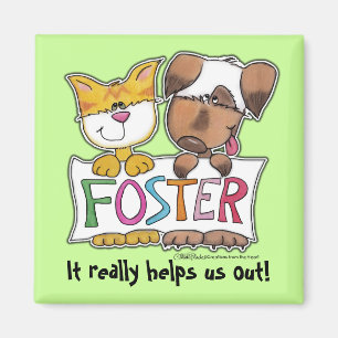 FOSTER Banner voor honden en katten vasthouden Magneet