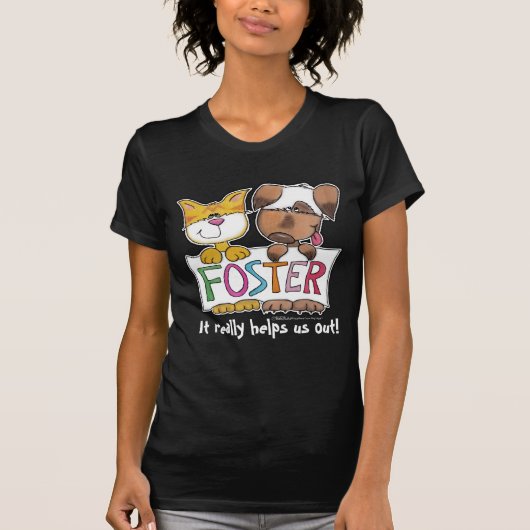 FOSTER Banner voor honden en katten vasthouden T-shirt (Voorkant)