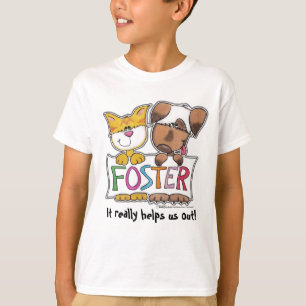 FOSTER Banner voor honden en katten vasthouden T-shirt