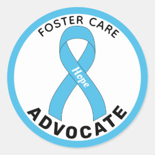 Foster Care Advocate Lint Wit Ronde Sticker