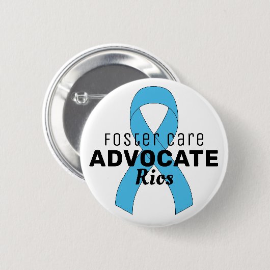 Foster Care Advocate Lint Witte Button (Voorkant /achterkant)