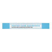 Foster Care Awareness Pattern Ribbon Grosgrain Lint (Voorkant)