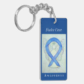 Foster Care Awareness Ribbon Angel Sleutelhanger (Voorkant Links)