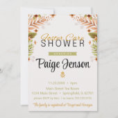 Foster Care Douche Groene en Bruine Botanicals Kaart (Voorkant)