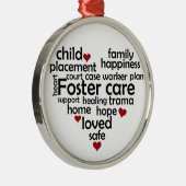 Foster Care Metalen Ornament (Rechts)