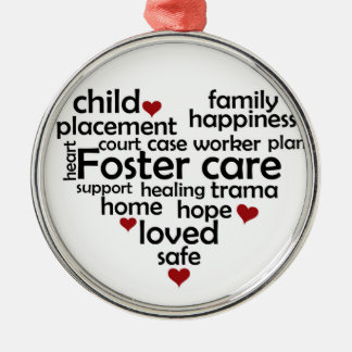 Foster Care Metalen Ornament