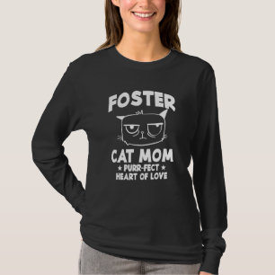 Foster Cat Ma Spint een hekel hart van liefdeskatt T-shirt