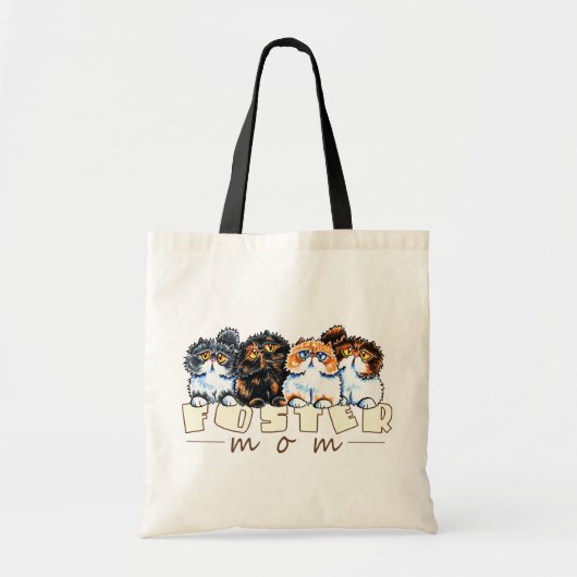 Foster Cat Mama Tote Bag (Voorkant)