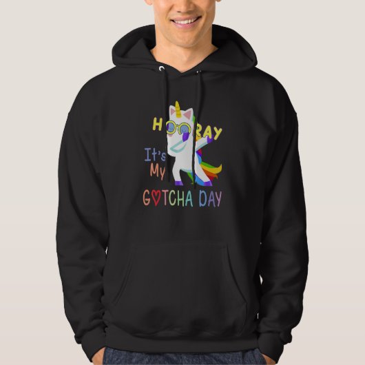 Foster Child Adoption Hooray Het is mijn Gotcha Da Hoodie (Voorkant)