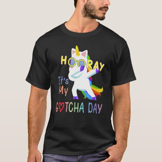 Foster Child Adoption Hooray Het is mijn Gotcha Da T-shirt (Voorkant)