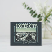 FOSTER CITY SAN MATEO CALIFORNIË BRIEFKAART (Staand voorkant)